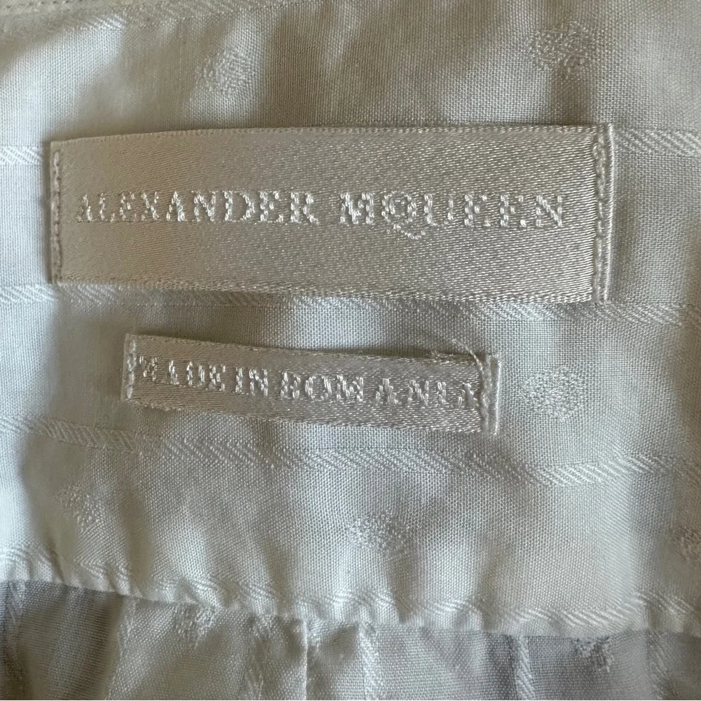Alexander McQueen Men's White Textured
Casual Shirt Size 52; US L - Picture 9 of 11